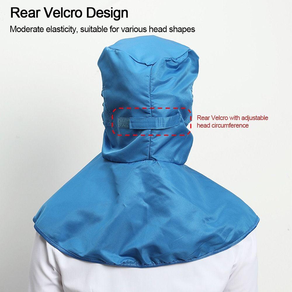 Prodyšný prachotěsný šátek klobouk chránič krku pracovní klobouk nová pracovní čepice potravinářská továrna