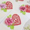 1 Set Metal Love Shape Cutting Dies Wedding Hollow Flower Pattern Heart Die Cuts for Card Making Stencil Embossing Scrapbooking