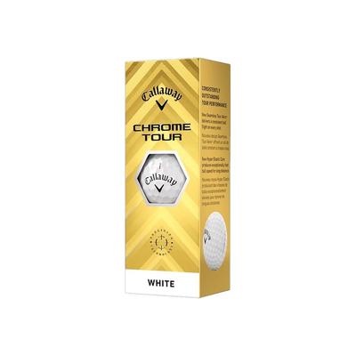 Callaway Chrome Tour Golf Balls White 3-Pack Durable Performance Design