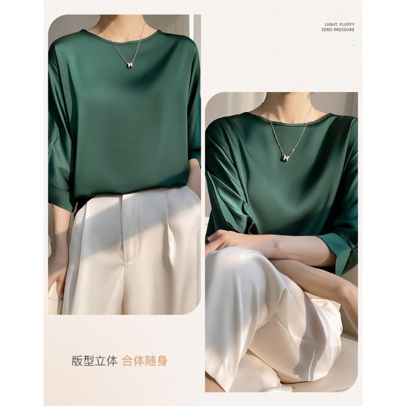 Women S Loose Fit Round Neck Short Sleeve T Shirt Plus Size Casual Top