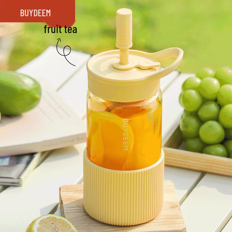 Buydeem Straw Glass Water Cup