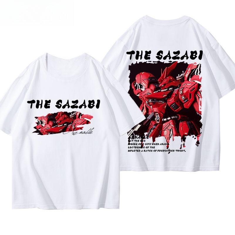 Shaya Shaziba Gundam Mobile Suit Gundam Baby Cotton Short Sleeve Shirt Comfortable