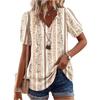 Women's Fashionable Casual Vintage Printed Blouse