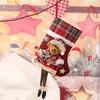 Christmas Stockings Large Plush 3D Santa Snowman Reindeer Bear Hanging Stockings for Mantel Tree Fireplace Holiday Party Decor