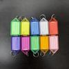 PP Plastic Transparent Flip-Top Keychain for Labeling and Numbering