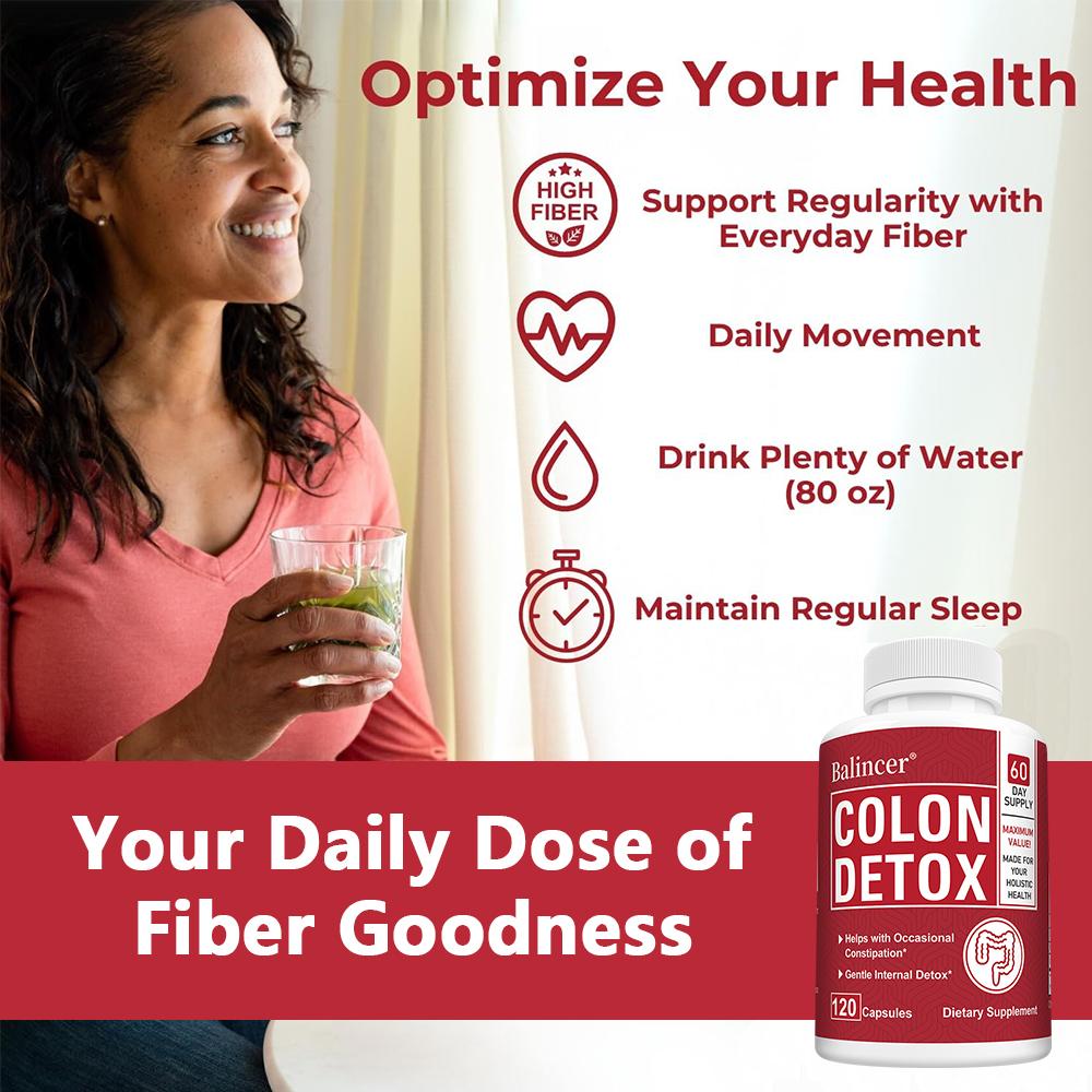 Colon Detox Dietary Supplement, 120 Capsules 60‑Day Supply