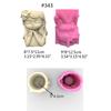Wreath Girl Vase Silicone Mold Scented Cement Ornament Homemade DIY Flower Pot