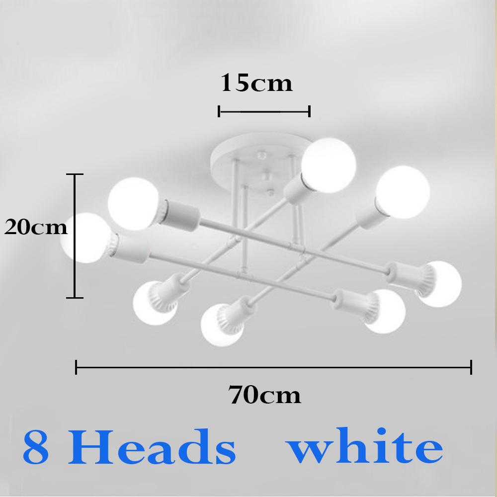 Ceiling Lights Modern Multiple LED E27 Lamp Base Black/White/Gold For Living Room / Bedroom Indoor Lighting Retro