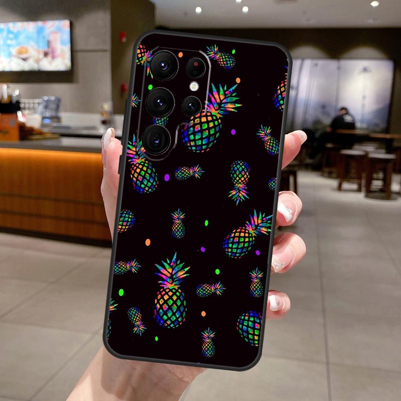 

Tropical Pineapple Phone Case For Samsung Galaxy S25 S24 S22 S21 Ultra S23 FE S9 S10 S20 Plus S24 FE Soft Cover Galaxy S20 FE