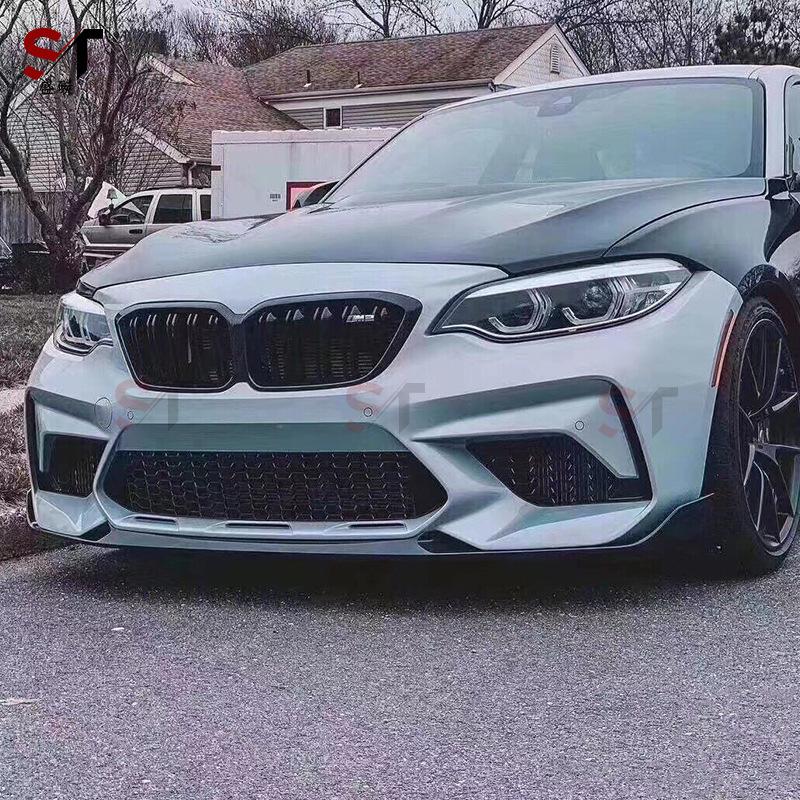BMW M2 F87 Carbon Fiber MP Style Front Lip Spoiler Kit