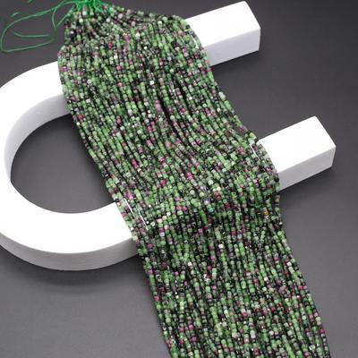 Natürliche Stein Perlen Epidot/Granat Quadratische Kleine Perlen 2MM Charms Für Schmuck Machen DIY Halskette Armband Ohrringe Zubehör