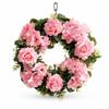 Rose Wreath with Hydrangeas Looking Realistic for Front Door, Wedding, Mantel