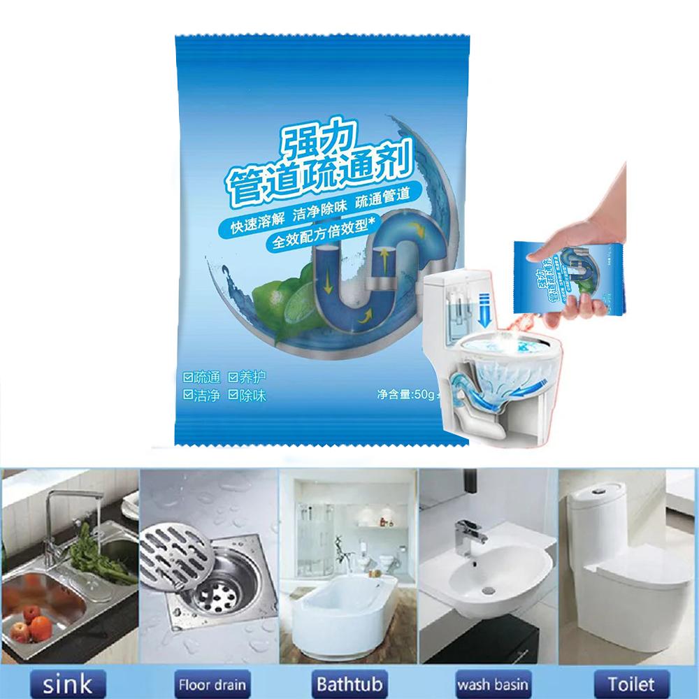 Powerful Drain Cleaner Pipe Dredge Agent Kitchen Bathroom Sewer Toilet Clog Deodorizer Cleaning Agent with Strong Chemical