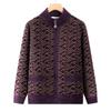 Hodo Women's Fleece-Lined Knitted Cardigan for Seniors