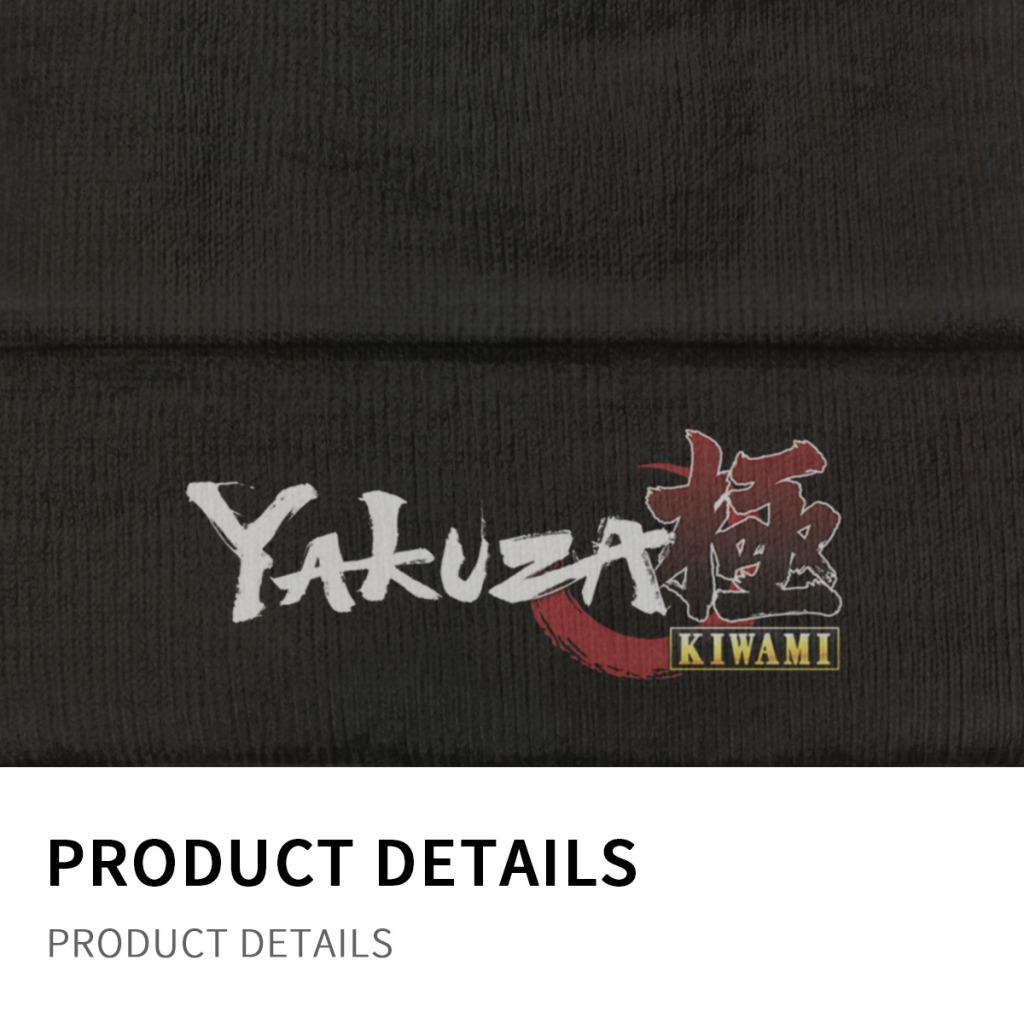 Yakuza Kiwami Örme Kapaklar kadın Unisex Skullies Beanies Kış Şapka Japonya Ejderha Gangster Video Oyunu Hip Hop Kavun Kap