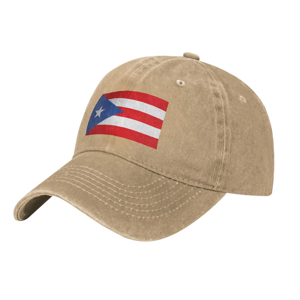 Puerto Rico Flag Baseball Caps Vintage Distressed Denim  Sun Cap Unisex Style Outdoor Running Golf Gift Caps Hat
