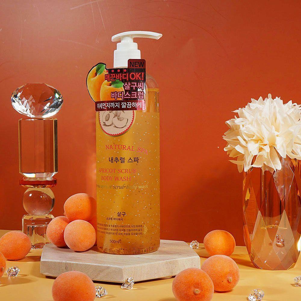 Comfortable Rest PSPNSGKG Body Scrub Exfoliating Apricot Body Wash 500ml