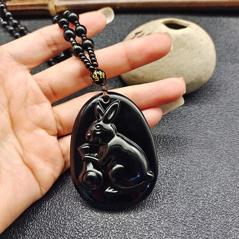 New Year Rabbit Necklace New Ethnic Style New Year Zodiac Rabbit Pendant