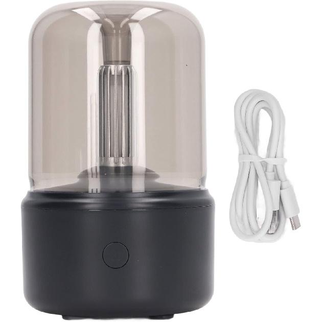 Candlelight Humidifier Low Noise Portable USB Essential Oil Diffuser Humidifier with LED Night Light 120ml