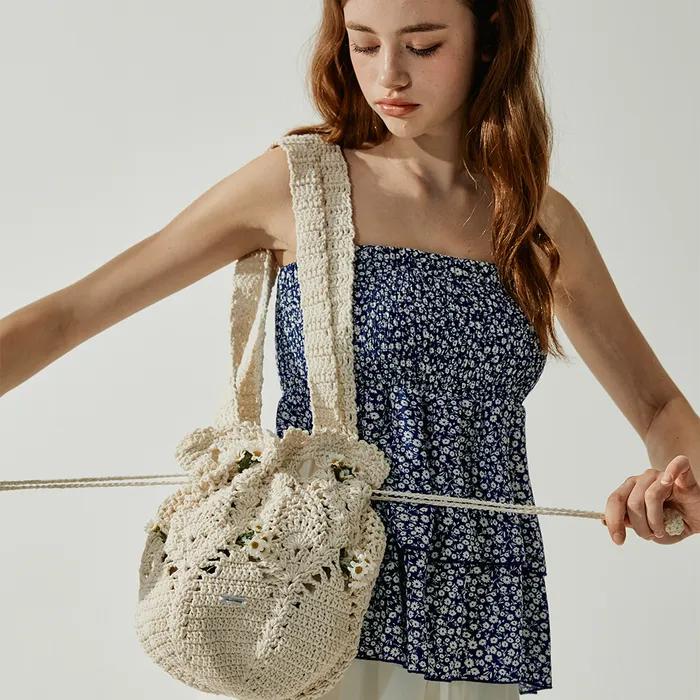Beled Crochet Knit Bag - 2 Colors