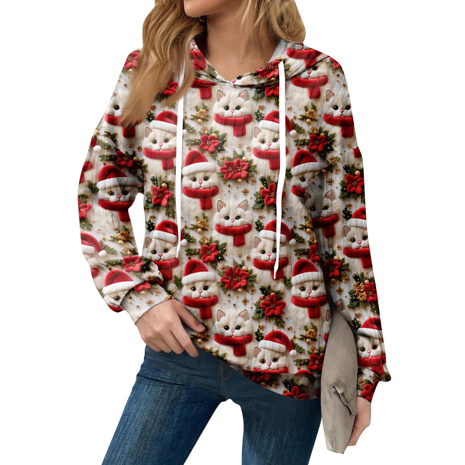 

Толстовки для женщин оверсайз зимние милые свитшоты пуловер трендовая осенняя одежда S