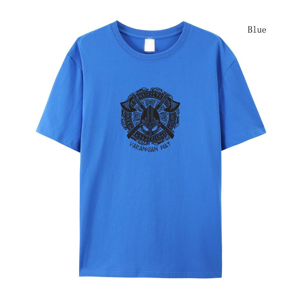 Women's T-shirt Summer Short Sleeved T-shirt Viking T-shirt  Fashion Personality Printing Short Sleeved T-shirt Loose Retro