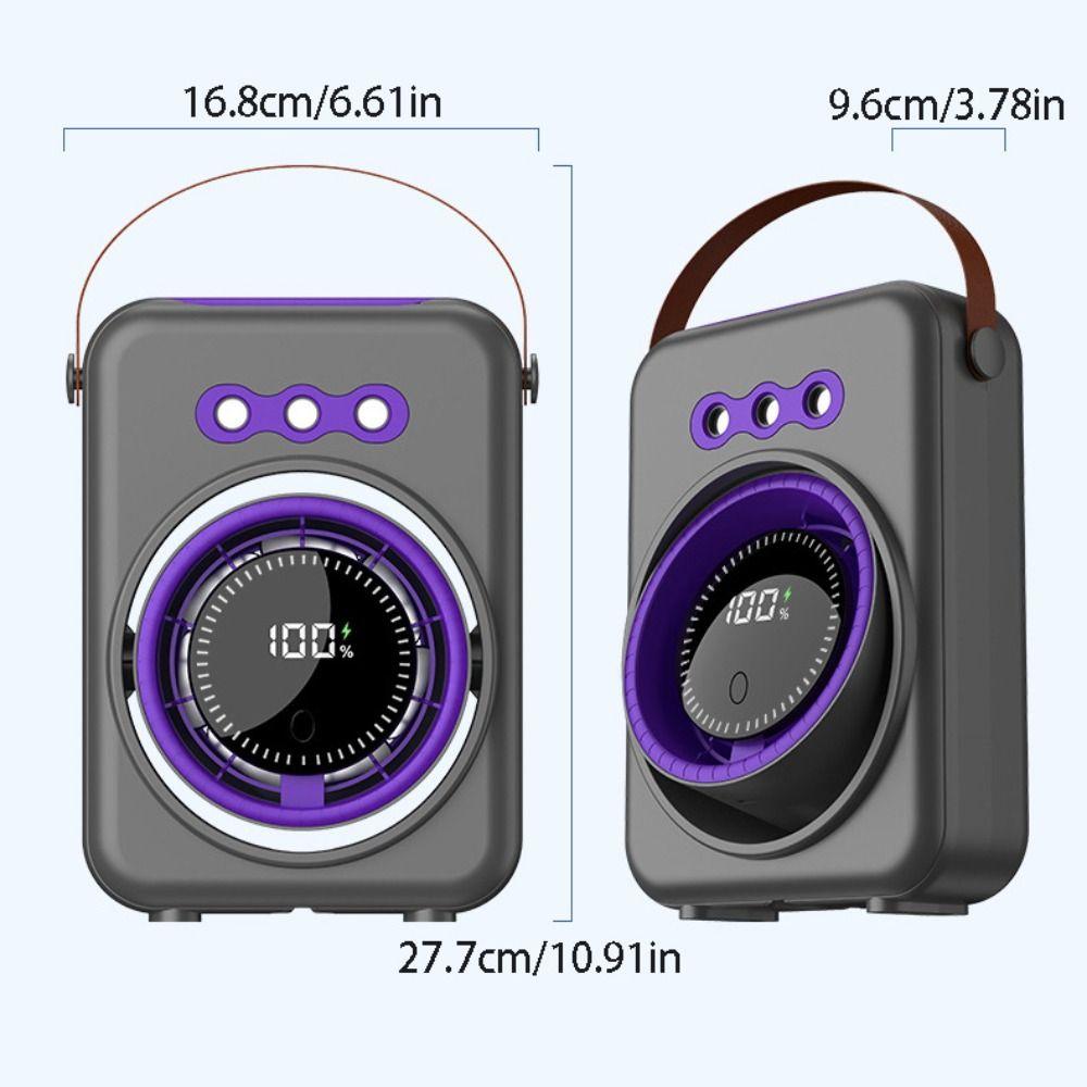 Triple-Hole Desktop Humidifying Fan 100-Speed Adjustment Mini Air Cooler  Outdoor Tent