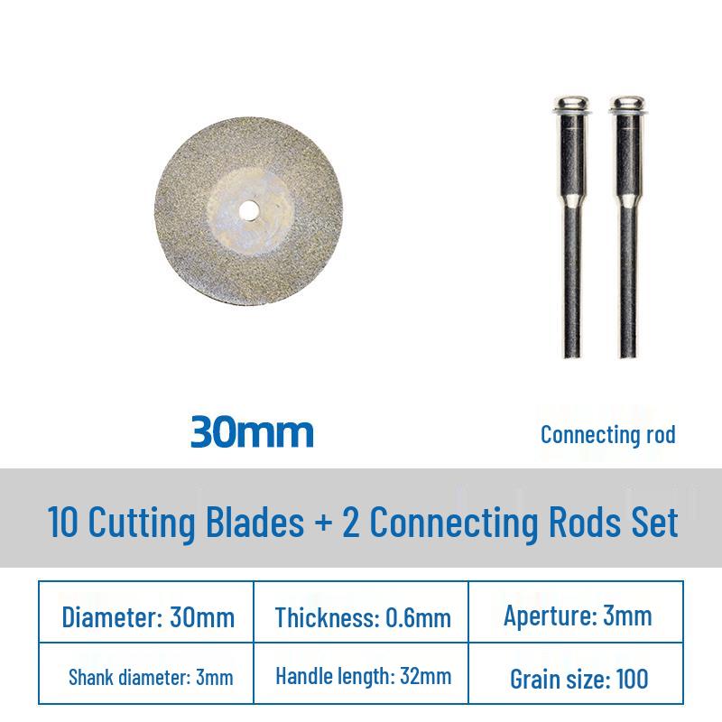 Diamond Cutting Disc for Grout, Jade, Glass, Ceramic; Seam Cleaning Blade for Hand Drill, Small Slice for Wine Bottles.