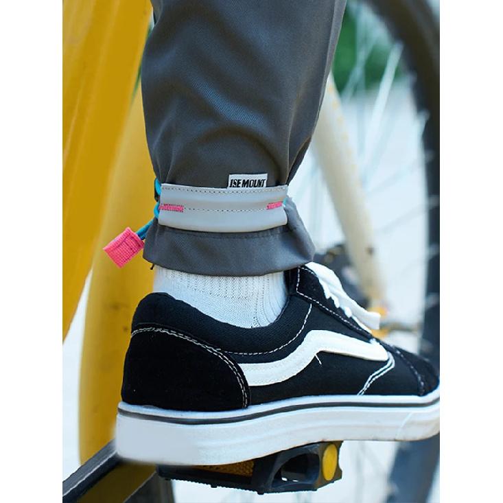 Reflective Bike Pants Strap High Visibility Cycling Pants Cuff Band Adjustable Bicycle Trouser Bands for Outdoor Sports