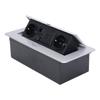 Desktop Socket 16A Power Strip Table Connection Box Dual USB EU Standard AC 250V Welding Free for Of