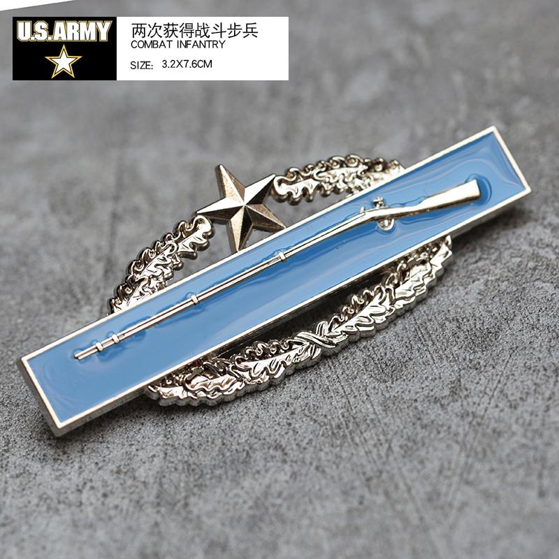 

НАС. Значок боевой пехоты, значок навыка, платье, обычная одежда со значком, военный веер, металлический значок, значок на шляпу, наплечный значок