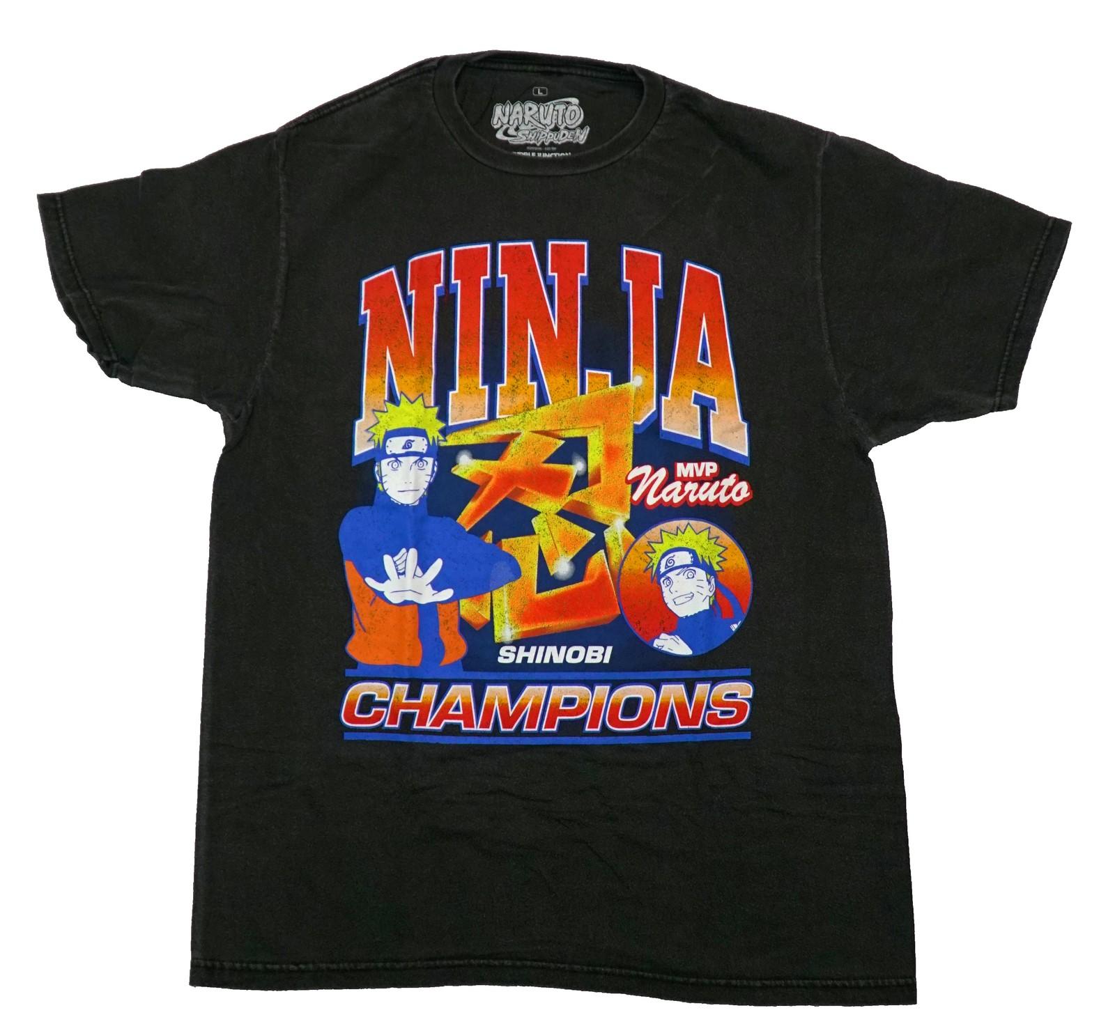 Naruto Shippuden New Adult T-Shirt - Ninja Shinobi Champions MVP Naruto XXL