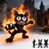29cm Schwarze Katze 99 Nächte Im Wald 99nights Niedliche Anime-Zubehör Weiche PP-Baumwolle Gefüllte Kissen Fans Geschenke Heimdeko