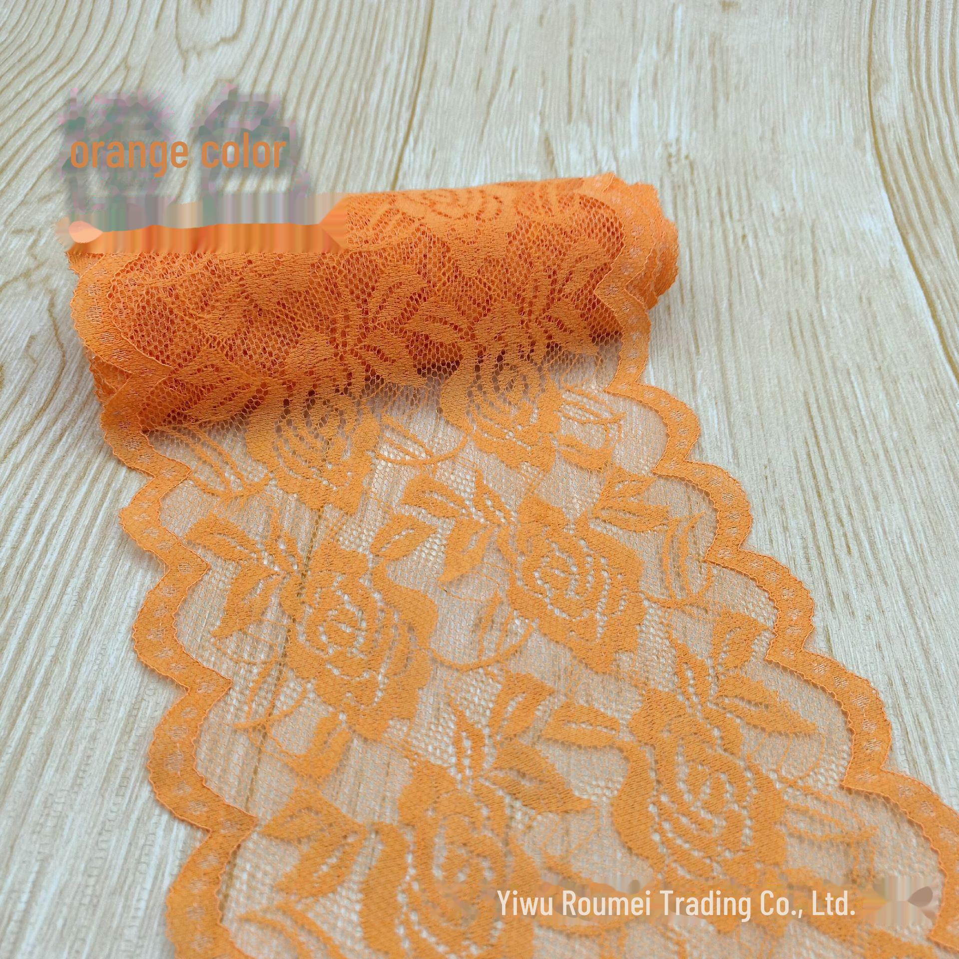 

10 м 15 см кружева для нижнего белья, юбок, перчаток и игрушек оранжевый