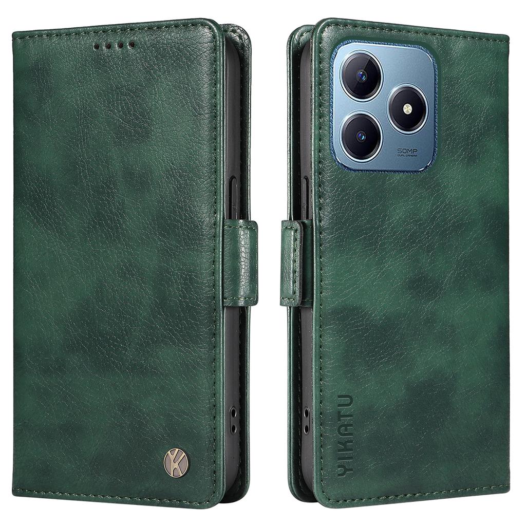 YIKATU YK-007 Dla Realme Note 60x 4G/C63 4G/C61 4G Etui Portfelowe Skórzane Etui na Telefon z Teksturą Liczi