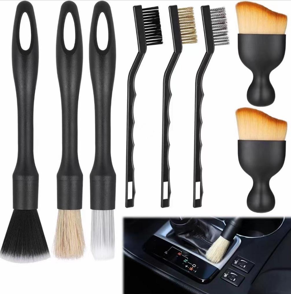 Brosse Multifonctionnelle pour Nettoyage de Voiture pour Bouches d'Aération, Intérieur et Fissures