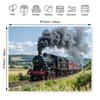 Vintage Steam Train Backdrop, Countryside Railroad Photography Background