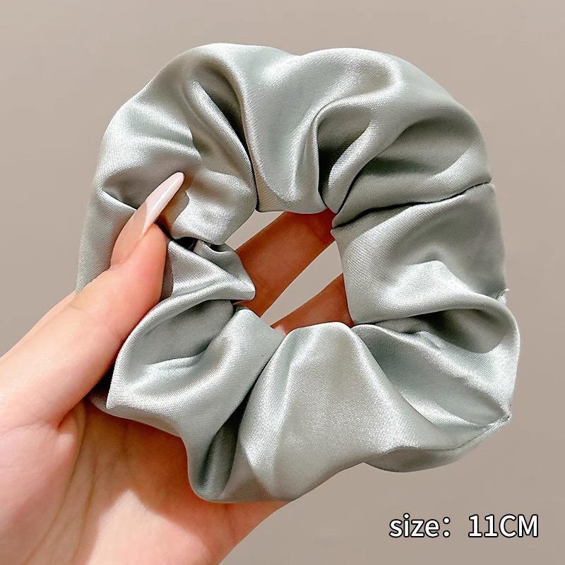 Extra Large Satin Scrunchie: Elegant Women's Hair Tie & Ponytail Holder