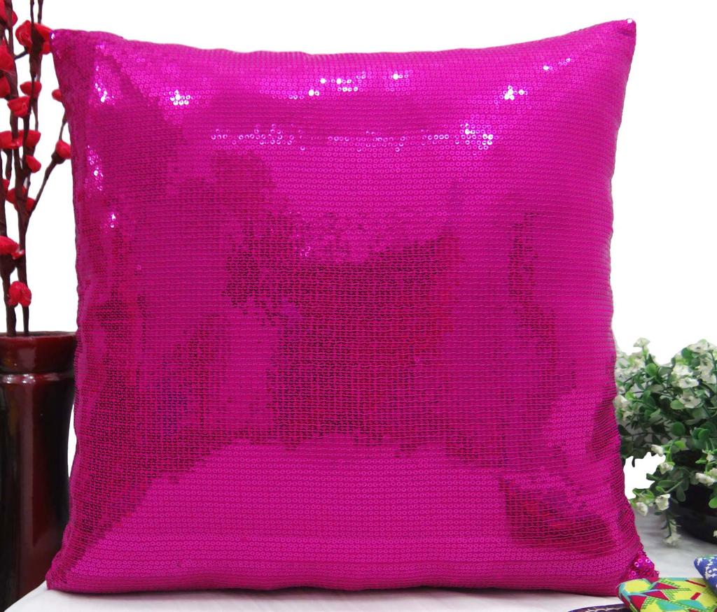 Yuga Home Decor Throw Pillow Indian Embroidered Cushion Cover Dense Sequin Case 12 X 12