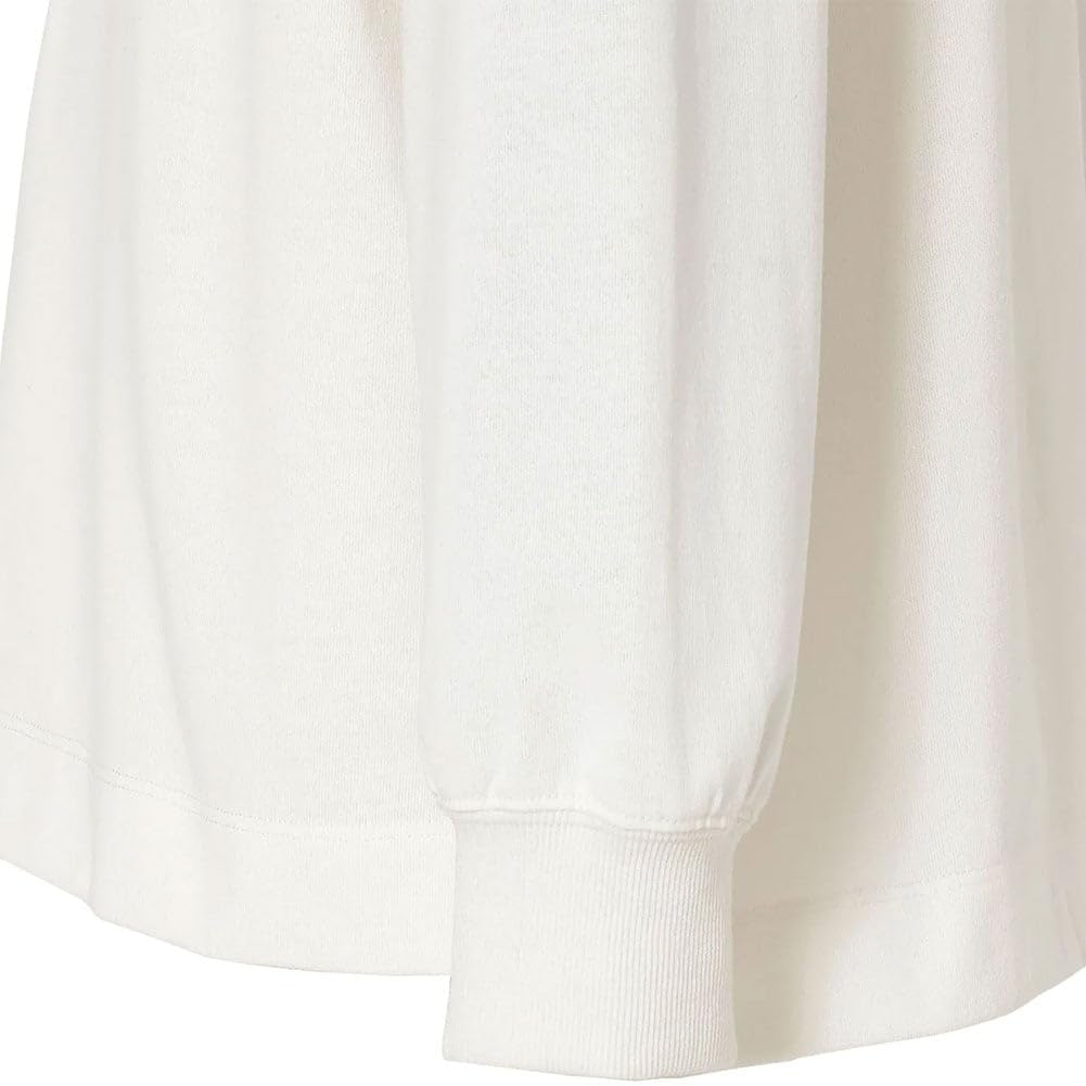 NANGA Men's Eco Hybrid Box Logo Embroidered Long Sleeve T-Shirt, White, Size S (NW24111G803)