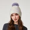 Zebra Knitted Hat Warm Cap Women's Winter Outdoor Thick Ear Protection Wool Cap