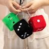 10Cm Funny Dice Hanging Pendants Creative Game Props Sponge Filling Colorful Dice Keychain Backpack Hangings Decoration Gifts