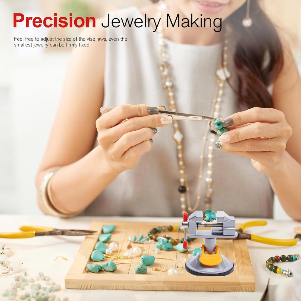 Universeller Mini-Tischschraubstock 360° Saug-Schraubstock Bohrmaschinenschraubstock Tisch-Werkbankschraubstock Bastelschraubstock Heimwerker Skulptur Handwerk Schnitzen