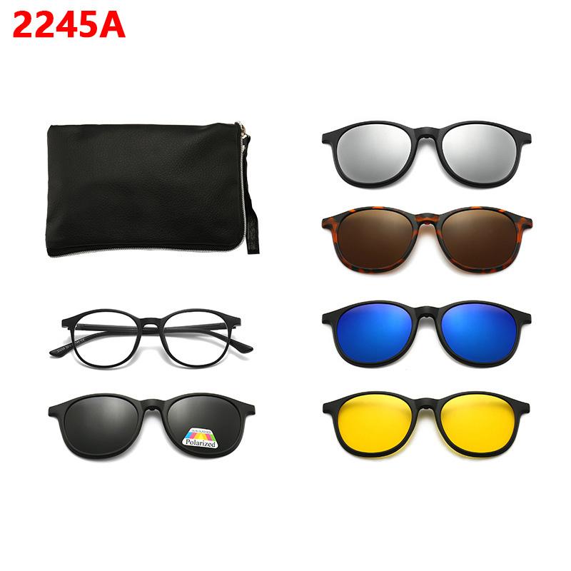 Reading Glasses Anti Blue Light Blocking Sunglasses Magnetic Clip On 6 In 1 Prescription Eyewear For Men Fashion