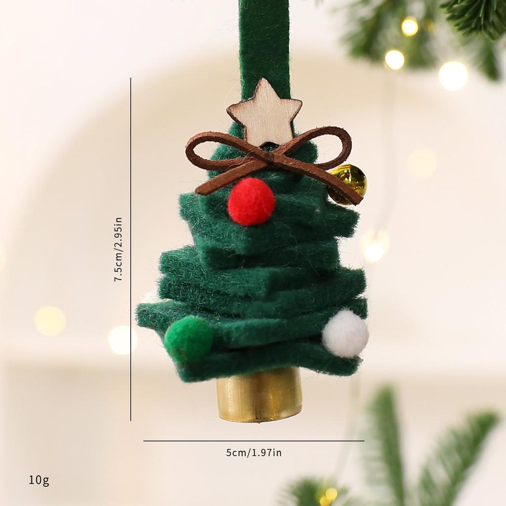 

Christmas Felt Mini Tree Bell Ornament With Eco Friendly Material For Holiday Decor Green Tree