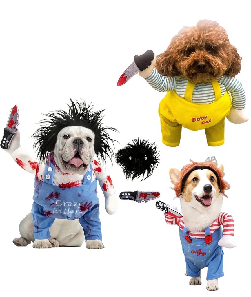 Dog Halloween Costumes, Pet Cosplay Costume With 2 Straps, Breathable All Seasons Universal Party Costume For Small Medium And Large Dogs Party