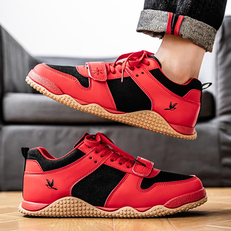 Men’s Red Sports Shoes Casual Green Street Style Running Sneakers Students Over Sized White Skateboard Shoes