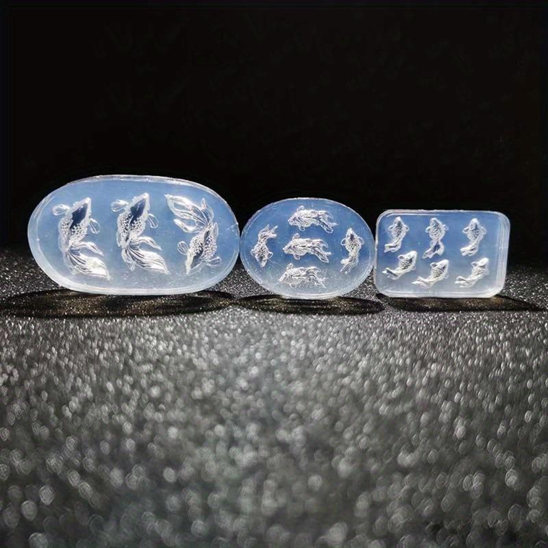 Goldfish Ornaments Necklace Mirror Silicone Molds Mini Carp Epoxy Resin Moulds Diy Craft Earrings Pendant Jewelry Making Tools