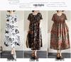 Summer Cotton Silk Loose Nightgown for Plus Size Women - Casual Mom Style Home Dress