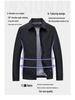 Men's Lightweight Jacket - Spring/Autumn Business Casual, Turn-Down Collar for Middle-Aged & Elderly.